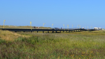 Auf der Strandpromenade